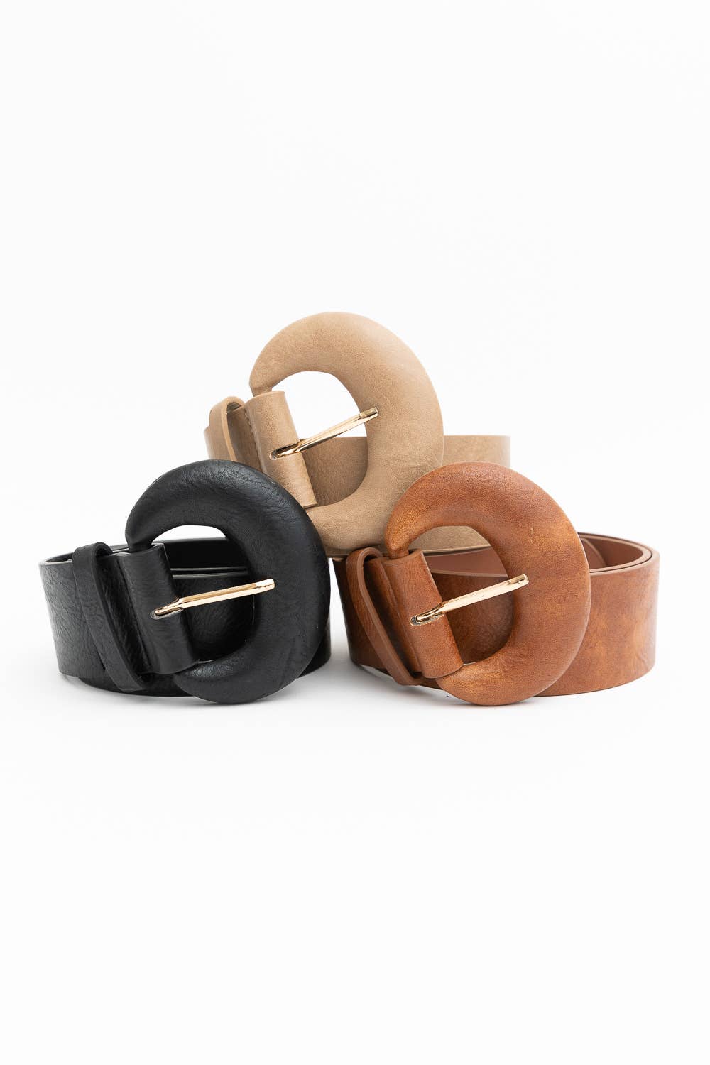 D Ring Style Weathered Leather Belt