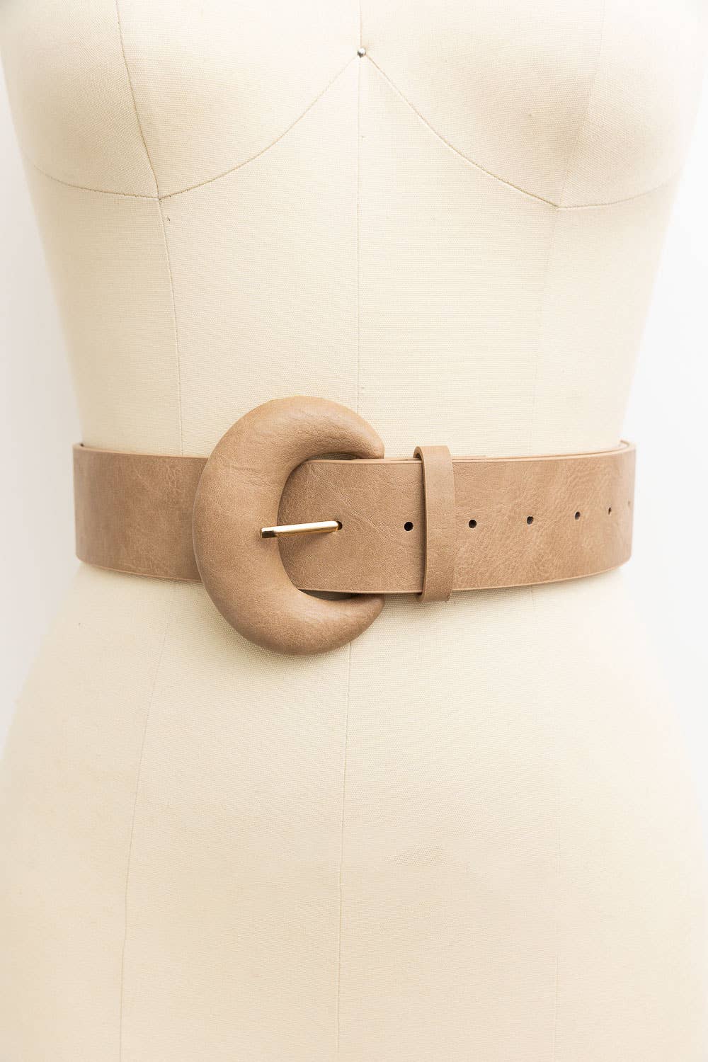 D Ring Style Weathered Leather Belt