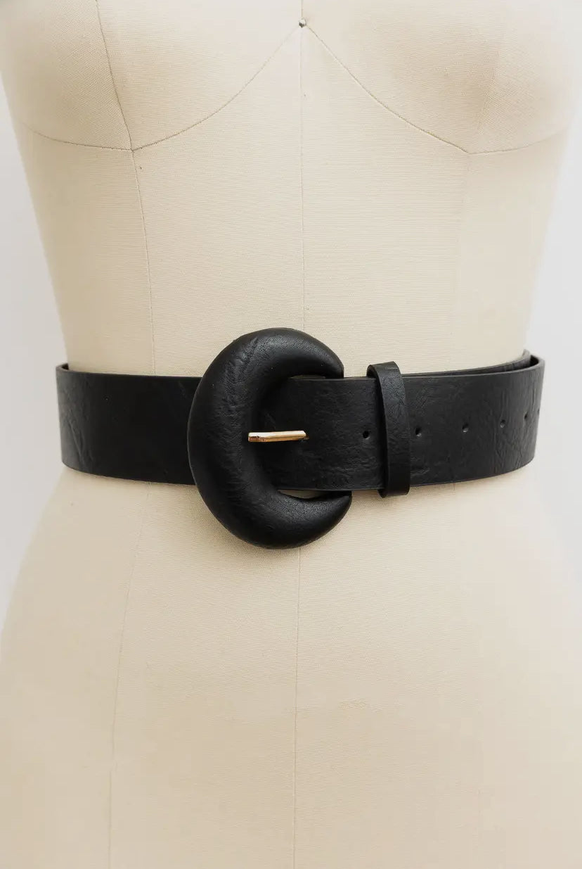 D Ring Style Weathered Leather Belt