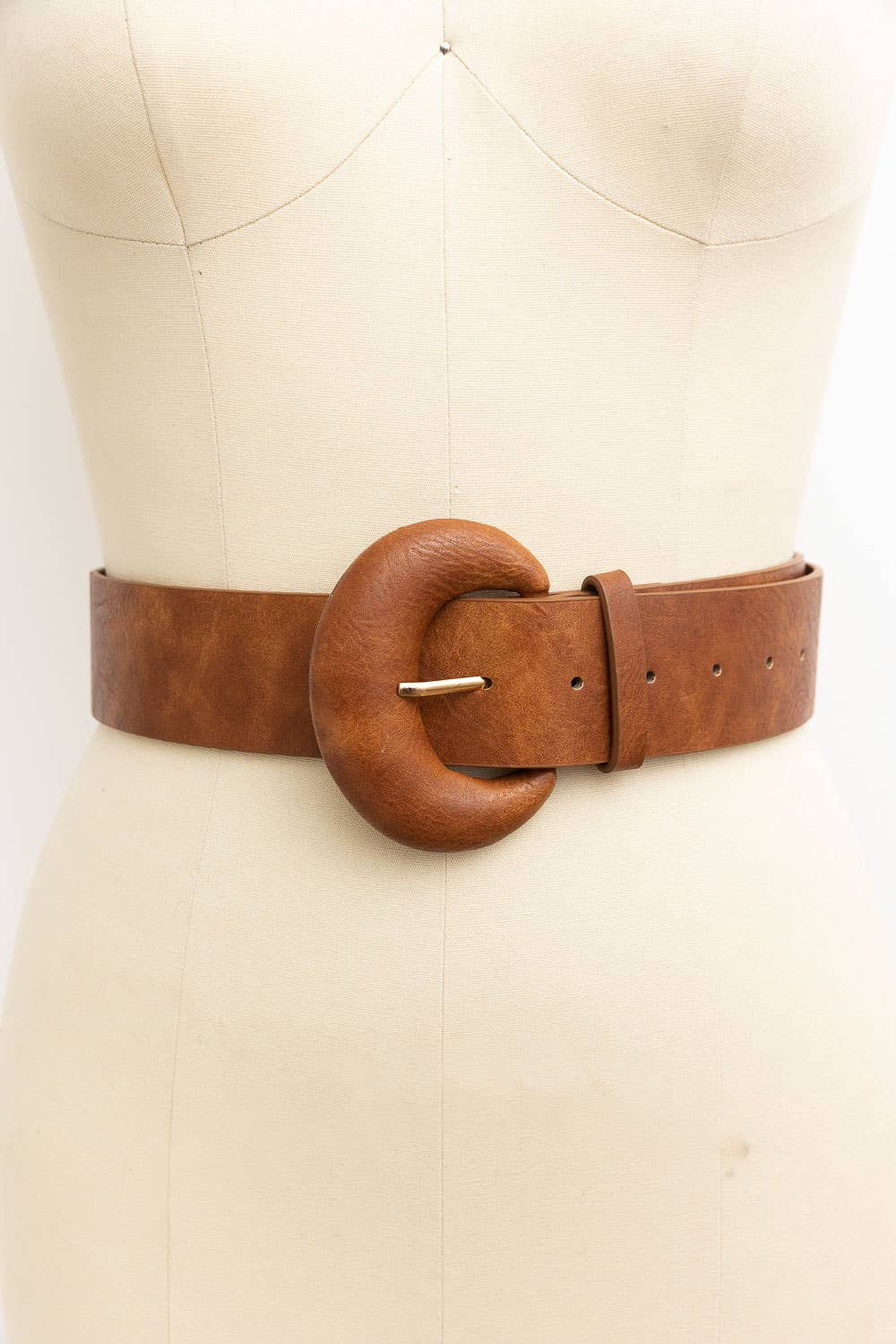 D Ring Style Weathered Leather Belt