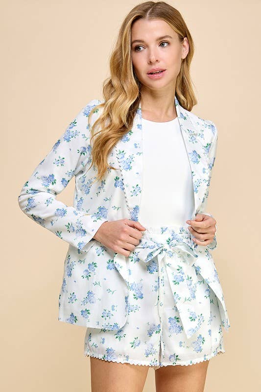 Floral Blazer-CJ6539